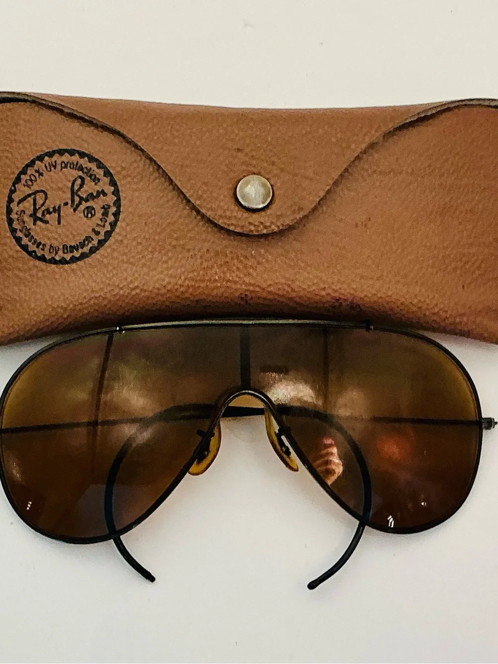 Genuine Vintage Ray Ban Bausch & Lomb Wings Sunglasses Amber Single Lens